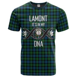 Lamont Clan DNA In Me Tartan Crest T-Shirt
