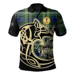 Learmonth Clan Polo Shirt Viking Wolf