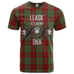 Leask Clan DNA In Me Tartan Crest T-Shirt