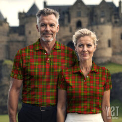 Leask Scottish Clan Tartan Polo Shirt - Authentic Heritage Apparel