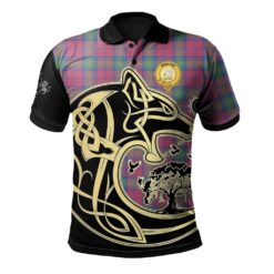 Lindsay Ancient Clan Polo Shirt Viking Wolf