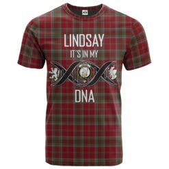 Lindsay Weathered Clan DNA In Me Tartan Crest T-Shirt