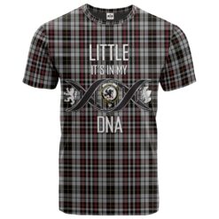 Little Arisaid Clan DNA In Me Tartan Crest T-Shirt