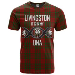 Livingston (MacLea) 02 Clan DNA In Me Tartan Crest T-Shirt