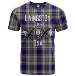 Livingston (MacLea) Dress Clan DNA In Me Tartan Crest T-Shirt