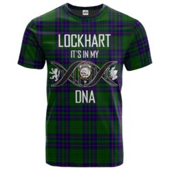 Lockhart Modern Clan DNA In Me Tartan Crest T-Shirt