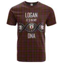 Logan 02 Clan DNA In Me Tartan Crest T-Shirt