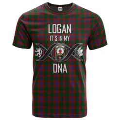 Logan Clan DNA In Me Tartan Crest T-Shirt