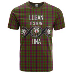 Logan Light Clan DNA In Me Tartan Crest T-Shirt