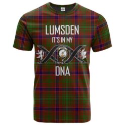 Lumsden Clan DNA In Me Tartan Crest T-Shirt