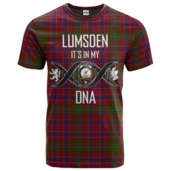Lumsden Short Clan DNA In Me Tartan Crest T-Shirt