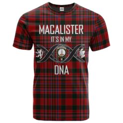 MacAlister 01 Clan DNA In Me Tartan Crest T-Shirt