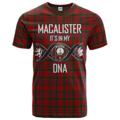 MacAlister Cockburn Clan DNA In Me Tartan Crest T-Shirt
