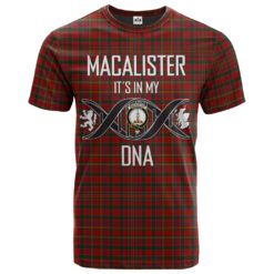 MacAlister Gourlay Clan DNA In Me Tartan Crest T-Shirt