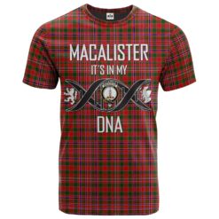 MacAlister Modern Clan DNA In Me Tartan Crest T-Shirt