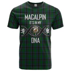 MacAlpin (MacAlpine) 02 Clan DNA In Me Tartan Crest T-Shirt