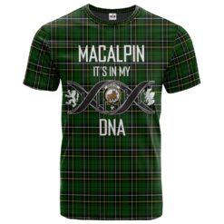 MacAlpin (MacAlpine) Modern 02 Clan DNA In Me Tartan Crest T-Shirt
