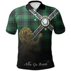 MacArthur Ancient Polo Shirts Tartan Crest Celtic Scotland Lion