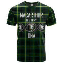 MacArthur Modern Clan DNA In Me Tartan Crest T-Shirt