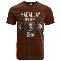 MacAulay Clan DNA In Me Tartan Crest T-Shirt