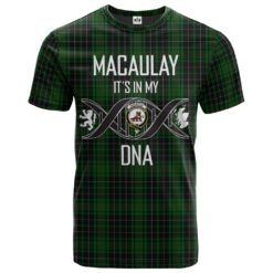 MacAulay Hunting Clan DNA In Me Tartan Crest T-Shirt