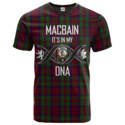 Macbain of Tomatin Clan DNA In Me Tartan Crest T-Shirt
