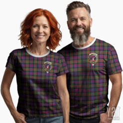 MacBrayne Scottish Tartan T-shirt with Crest – Authentic Clan Apparel