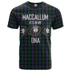 MacCallum (Malcolm) 02 Clan DNA In Me Tartan Crest T-Shirt