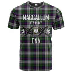 MacCallum (Malcolm) Dress 01 Clan DNA In Me Tartan Crest T-Shirt