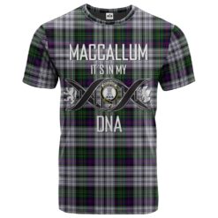 MacCallum (Malcolm) Dress 02 Clan DNA In Me Tartan Crest T-Shirt