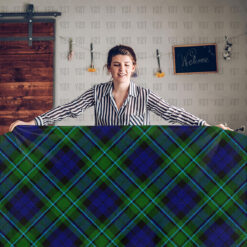 MacCallum Modern back Tartan Tablecloth New