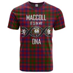 MacColl Hunting Clan DNA In Me Tartan Crest T-Shirt