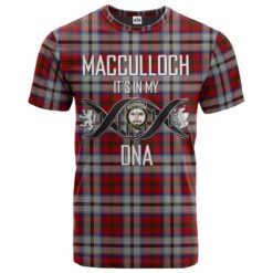 MacCulloch Dress Clan DNA In Me Tartan Crest T-Shirt