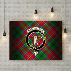 MacCulloch (McCulloch) Crest Canvas New