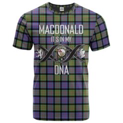 MacDonald Ancient Clan DNA In Me Tartan Crest T-Shirt