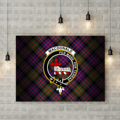 MacDonald (Clan Donald) Crest Canvas New