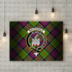 MacDonald (Clan Ranald) Crest Canvas New