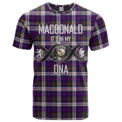 MacDonald Dress Modern Clan DNA In Me Tartan Crest T-Shirt