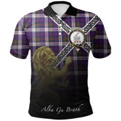 MacDonald Dress Modern Polo Shirts Tartan Crest Celtic Scotland Lion