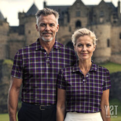MacDonald Dress Modern Scottish Clan Tartan Polo Shirt - Authentic Heritage Apparel