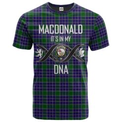 MacDonald Lord of the Isles Hunting 02 Clan DNA In Me Tartan Crest T-Shirt