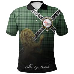MacDonald Lord of the Isles Hunting Polo Shirts Tartan Crest Celtic Scotland Lion