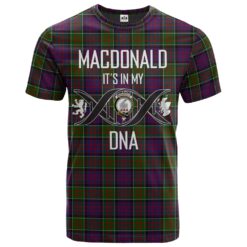 MacDonald of Clanranald Clan DNA In Me Tartan Crest T-Shirt