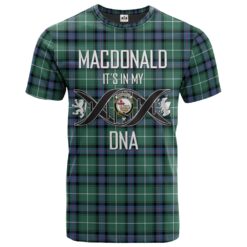 MacDonald of the Isles Hunting Ancient Clan DNA In Me Tartan Crest T-Shirt