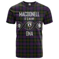 MacDonell of Glengarry Clan DNA In Me Tartan Crest T-Shirt