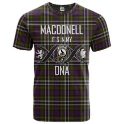 MacDonell of Glengarry Dress Clan DNA In Me Tartan Crest T-Shirt