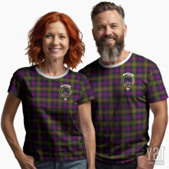 MacDonell of Glengarry Scottish Tartan T-shirt with Crest – Authentic Clan Apparel