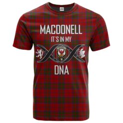 MacDonell of Keppoch Clan DNA In Me Tartan Crest T-Shirt