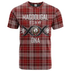 MacDougal Dress Clan DNA In Me Tartan Crest T-Shirt