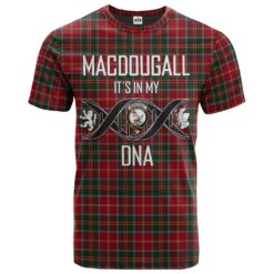 MacDougall 10 Clan DNA In Me Tartan Crest T-Shirt